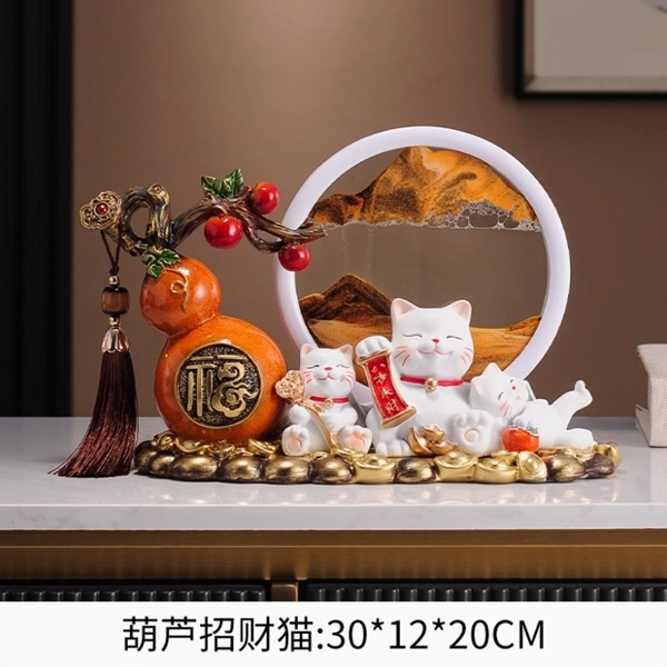 葫蘆招財進寶擺件招財貓